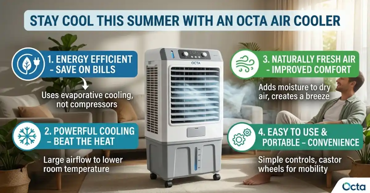 Benefits of Using Octa Air Coolers for Summer 2026
